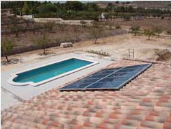 Energía solar para calentar piscinas