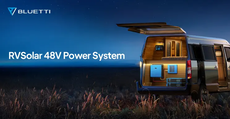 El sistema de energía BLUETTI RVSolar de 48 V ya está disponible para agilizar las instalaciones de vehículos recreativos y embarcaciones