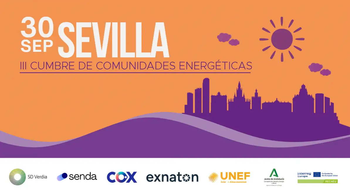 Sevilla acogerá el 30 de septiembre la III Cumbre nacional de Comunidades Energéticas