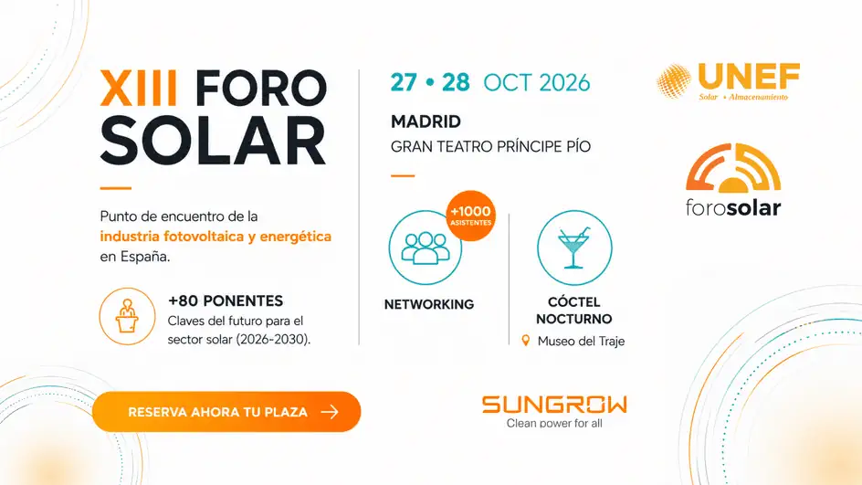 PP, PSOE, Vox y Sumar confrontarán por primera vez en esta legislatura sus modelos energéticos, en el XIII Foro Solar