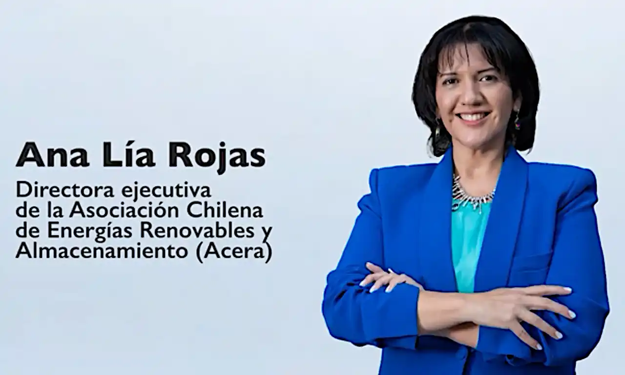 Ana Lía Rojas, directora ejecutiva de la Asociación Chilena de Energías Renovables y Almacenamiento