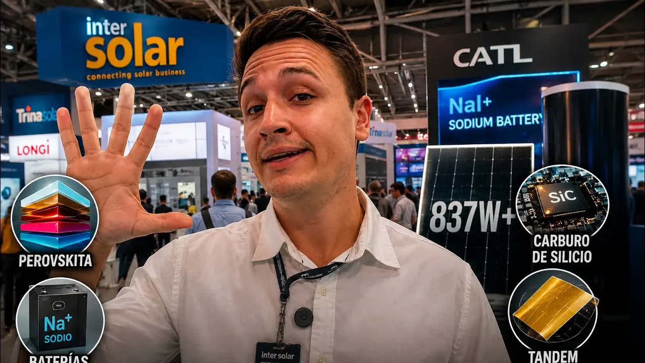 PANEL SOLAR de 856W (con nueva tecnología). INTERSOLAR