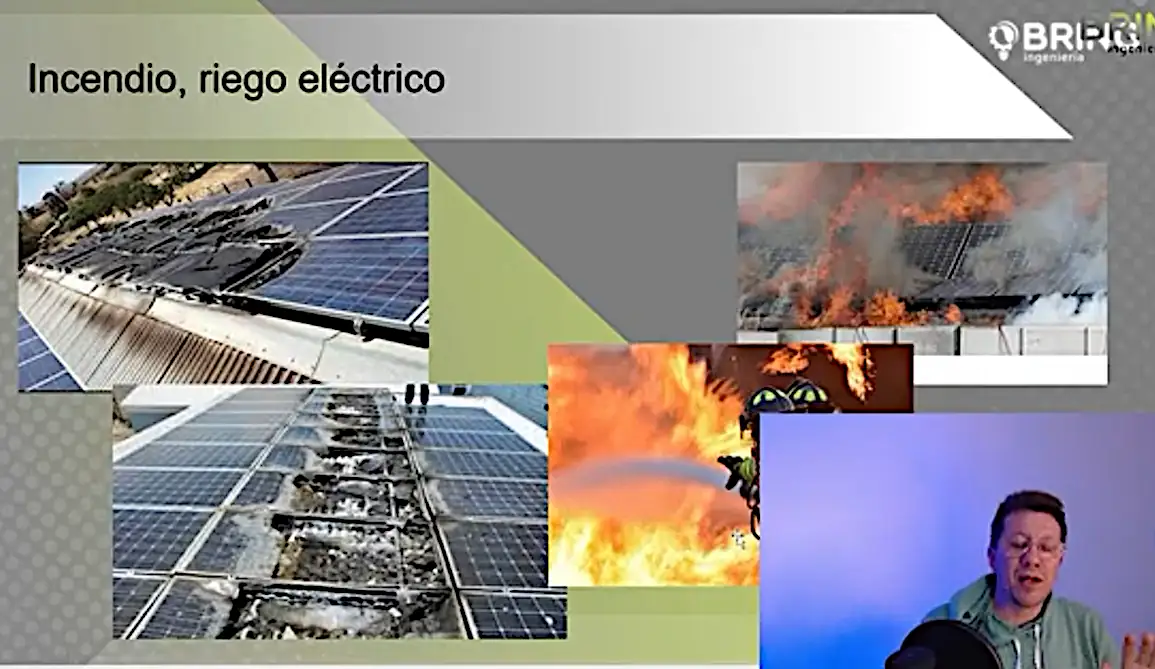 Riesgo de incendio en sistemas solares y baterías de litio