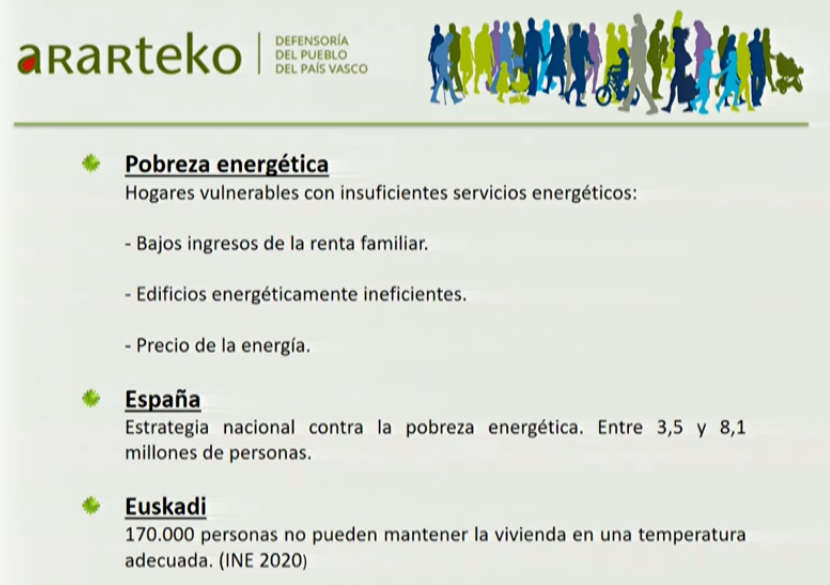 Participación consumidores vulnerables en Comunidades Energéticas. Jornada del Ararteko.