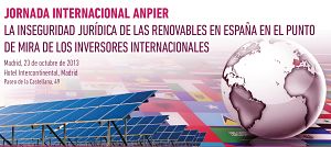 Representantes internacionales denunciarán el próximo 23 de octubre en Madrid la Reforma Energética española. 