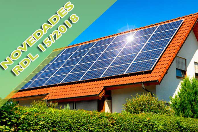 Novedades de la nueva regulación del autoconsumo fotovoltaico. (RDL 15/2018)