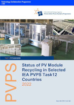Status of PV Module Recycling in Selected IEA PVPS Task12 Countries
