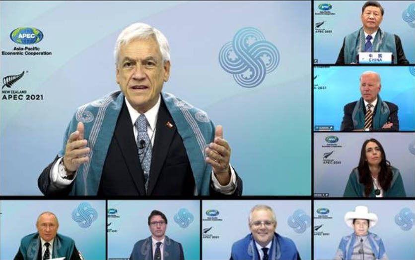 Presidente Piñera presenta en APEC 2021 el Proyecto Antípodas: «Nos permitirá compartir la energía solar limpia de Chile para satisfacer la demanda eléctrica nocturna de otros países»
