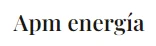 apm energía 2025 sl