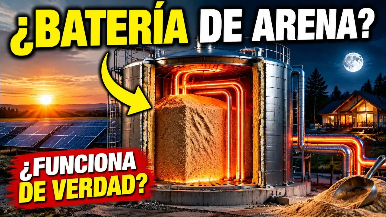 Esta BATERÍA DE ARENA almacena el calor del día para usarlo por la noche… ¿Funciona de verdad?