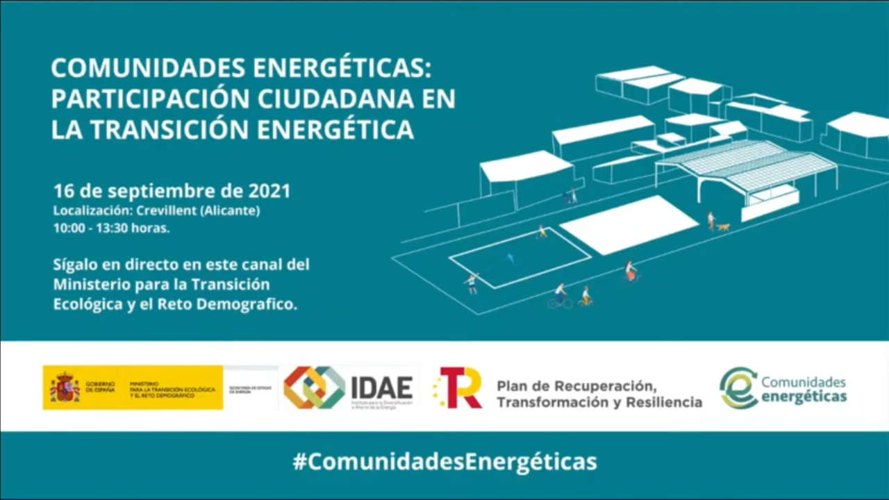 Comunidades energéticas. Jornada Crevillent (Alicante) 16-9-2021