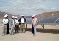Avanza la construcción de la planta fotovoltaica “El Aguila” en Arica y Paricota, Chile.