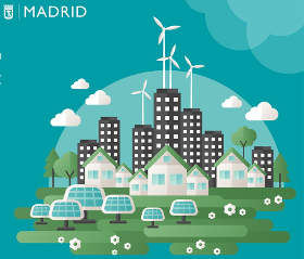 Energía eléctrica 100% renovable en todos los edificios municipales del Ayuntamiento de Madrid.