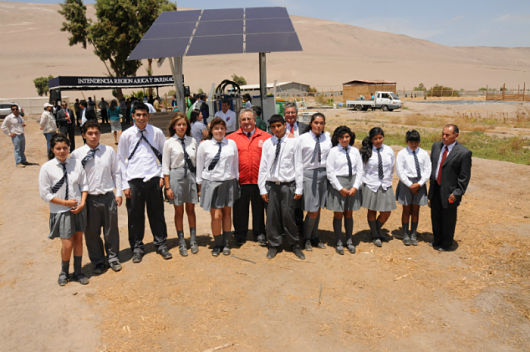 Paneles solares en centros educativos, Arica