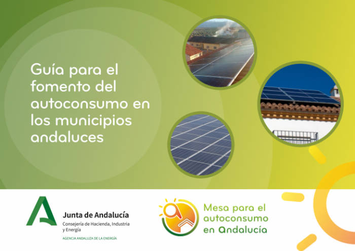 La Agencia Andaluza de la Energía elabora una guía de fomento del autoconsumo para ayuntamientos.