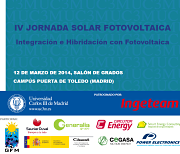 IV Jornada Solar Fotovoltaica Integración e Hibridación con Fotovoltaica.
