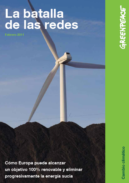 Greenpeace aboga por la victoria de las energias renovables sobre las contaminantes.