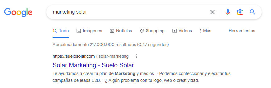 Marketing solar