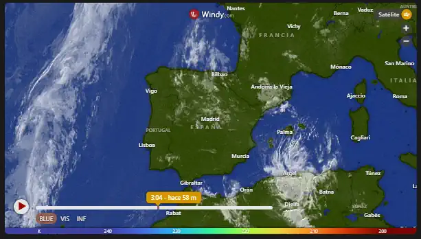 Mapa meteorológico 19-6-2026. Fuente Windy.com