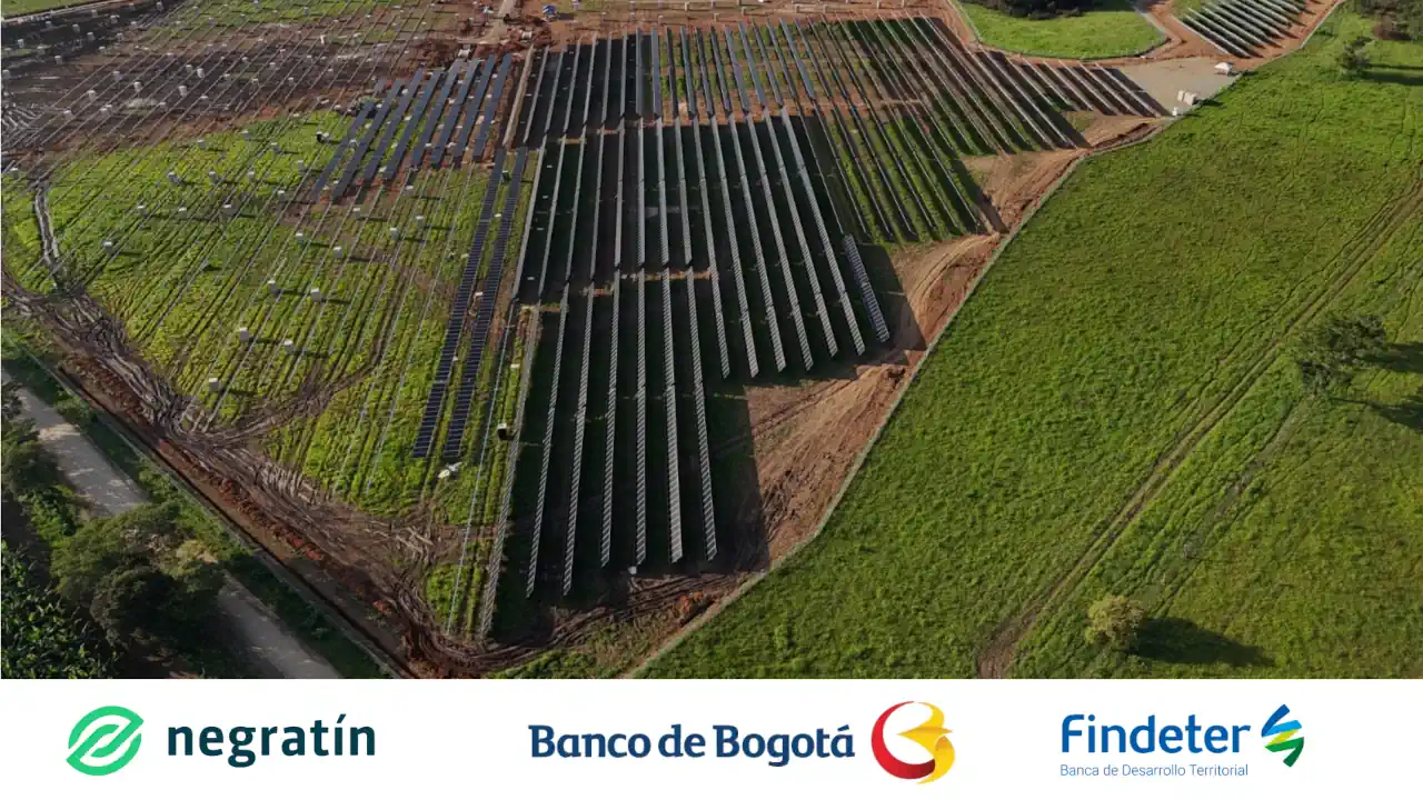 Grupo Negratín alcanza su segundo cierre financiero en Colombia con un portafolio de proyectos solares de 39 MWp junto al Banco de Bogotá y Findeter