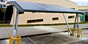 Marquesinas solares para recarga de coches eléctricos.