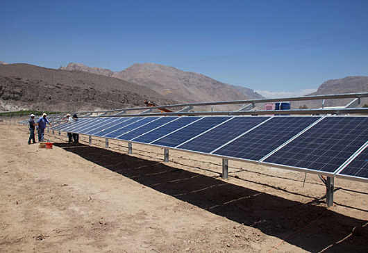 Paneles fotovoltaicos en Copiapó