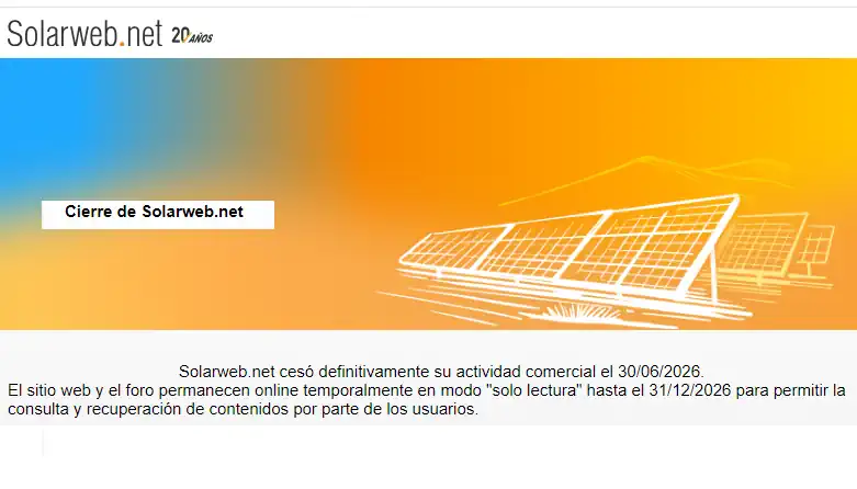 Adiós a Solarweb.net: El fin de una era para el debate fotovoltaico en España