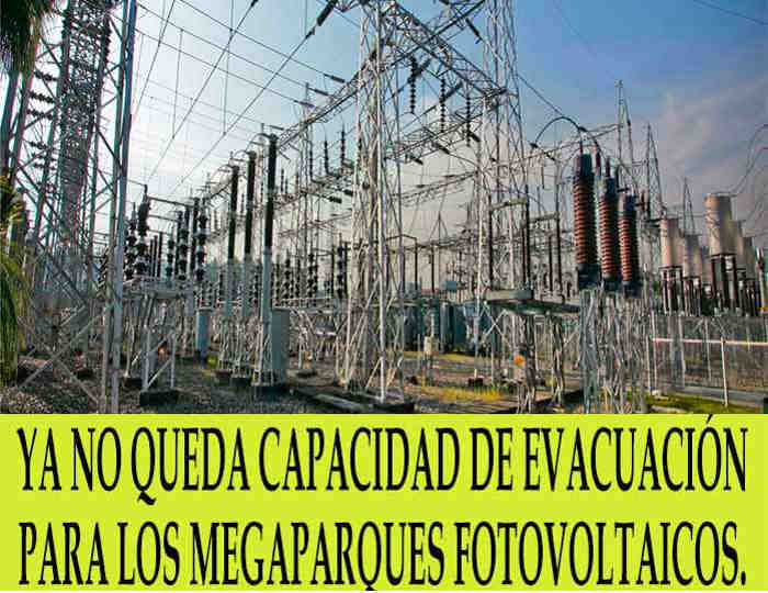 En España ya no existe capacidad de evacuación para instalaciones fotovoltaicas superiores a 1 megavatio.